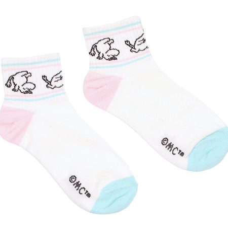 Ökklasokkar 36-42 Múmínsnáði White/Blue
