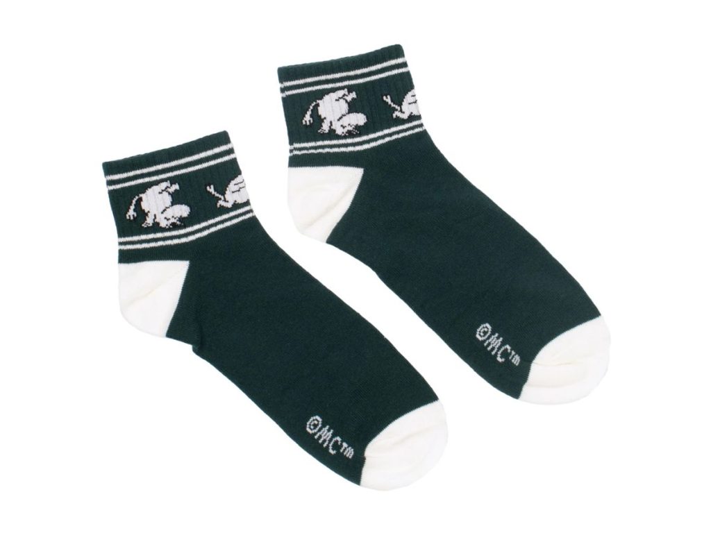 Ökklasokkar 40-45 Múmínsnáði Retro Green