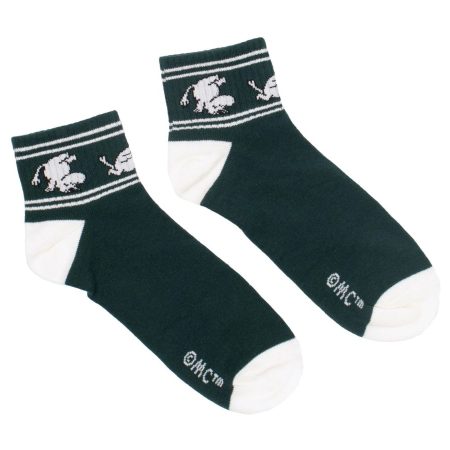 Ökklasokkar 40-45 Múmínsnáði Retro Green
