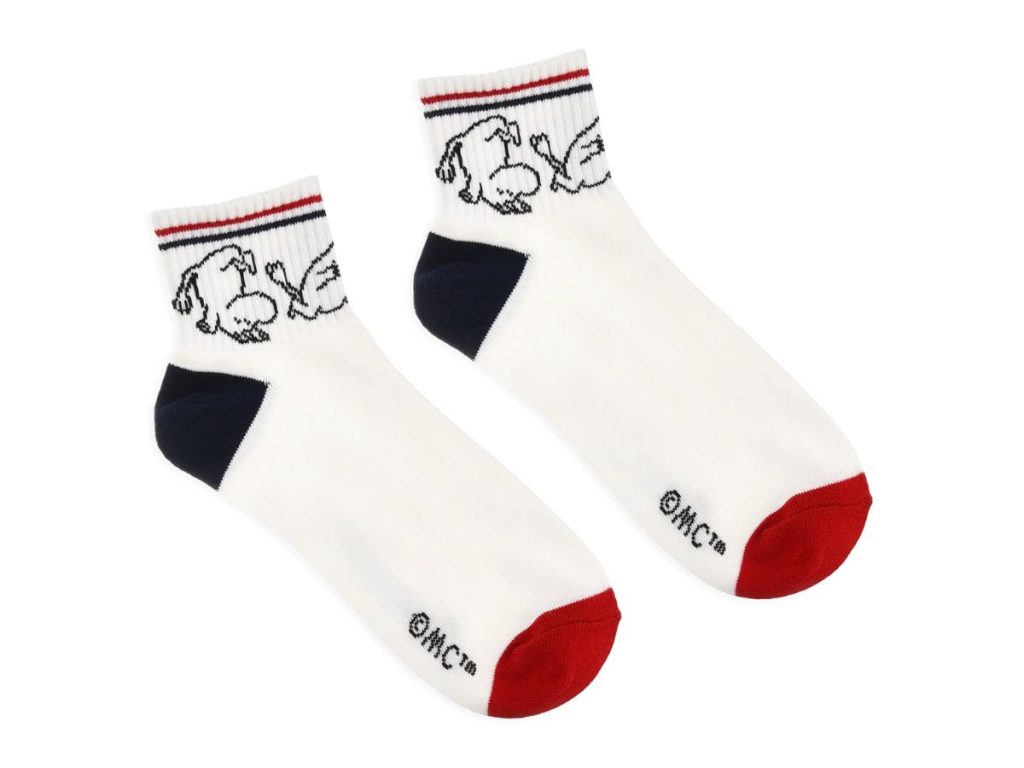 Ökklasokkar 40-45 Múmínsnáði Retro White