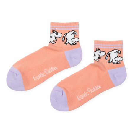 Ökklasokkar 36-42 Múmínsnáði Peach/Light Purple