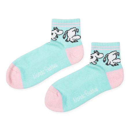 Ökklasokkar 36-42 Múmínsnáði Mint/Light Pink
