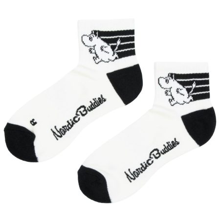 Ökklasokkar 36-42 Múmínsnáði White/Black