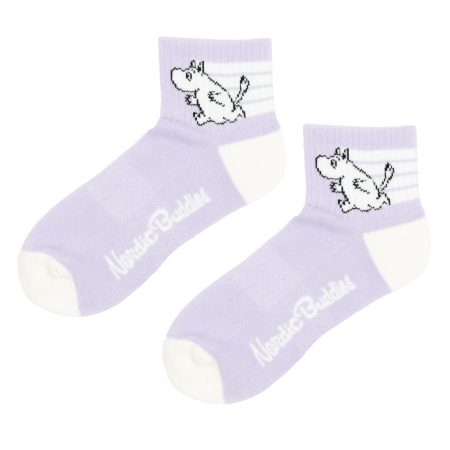 Ökklasokkar 36-42 Múmínsnáði Violet/White