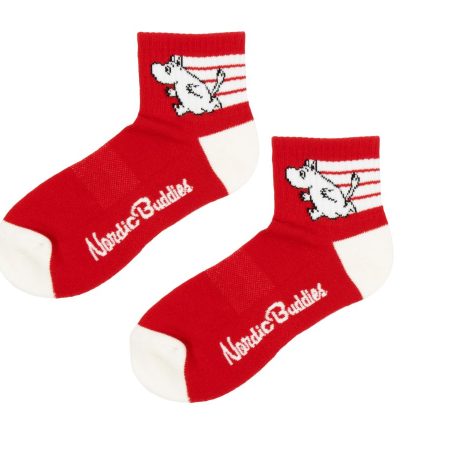 Ökklasokkar 36-42 Múmínsnáði Red/White