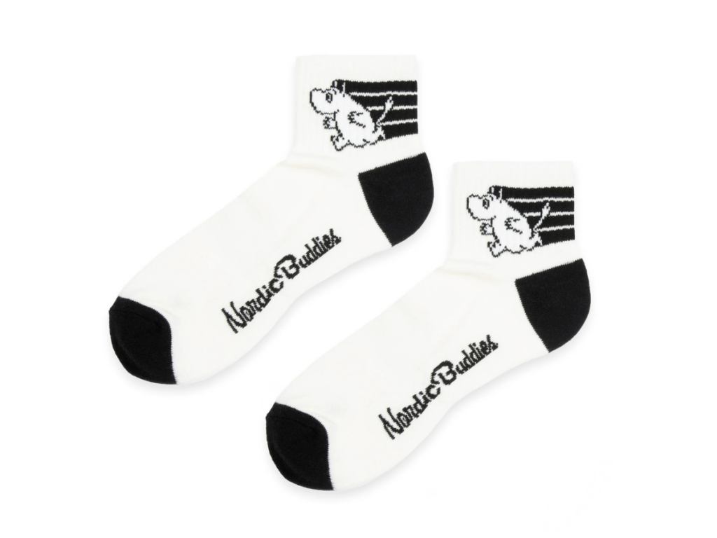 Ökklasokkar 40-45 Moomin Active White/Black