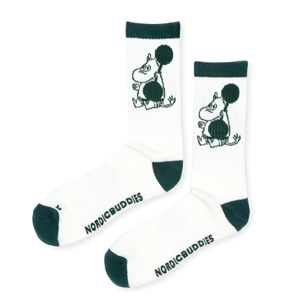 Múmínsokkar 40-45 Weightlifting White/Green