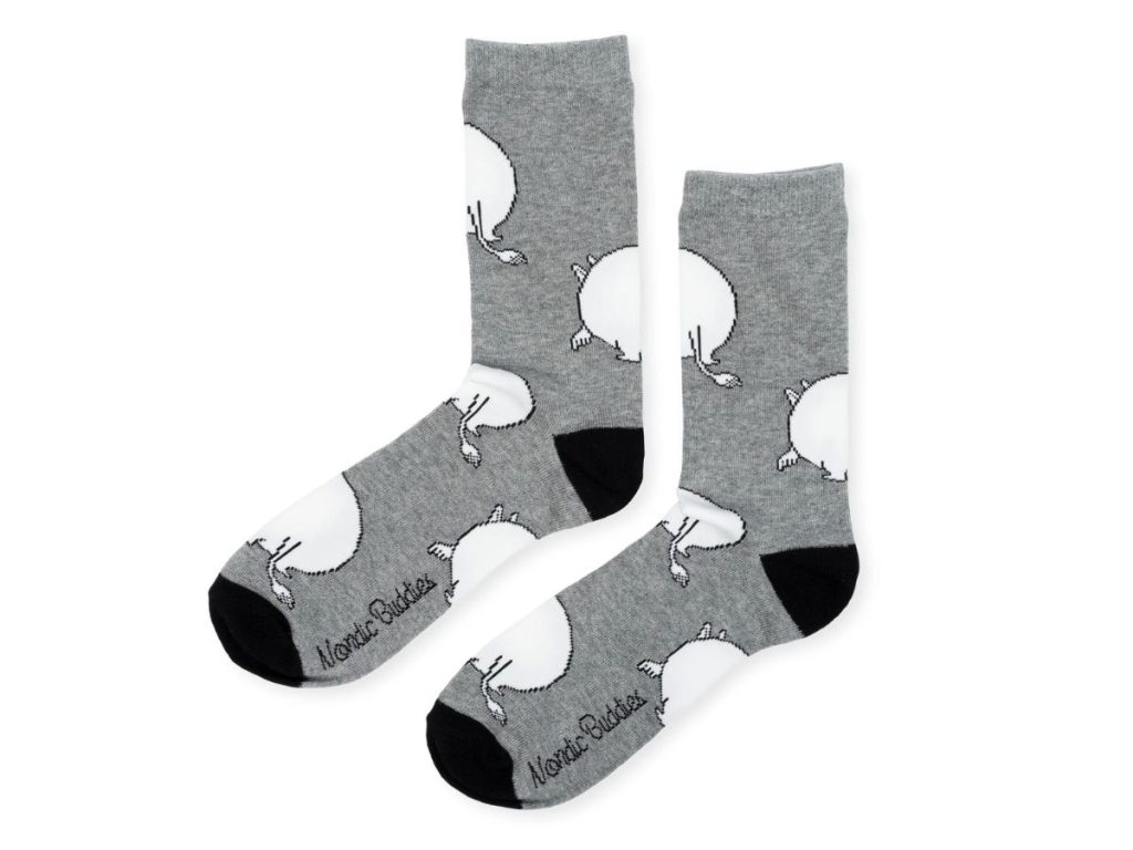 Múmínsokkar 40-45 Moomintroll Butt Grey