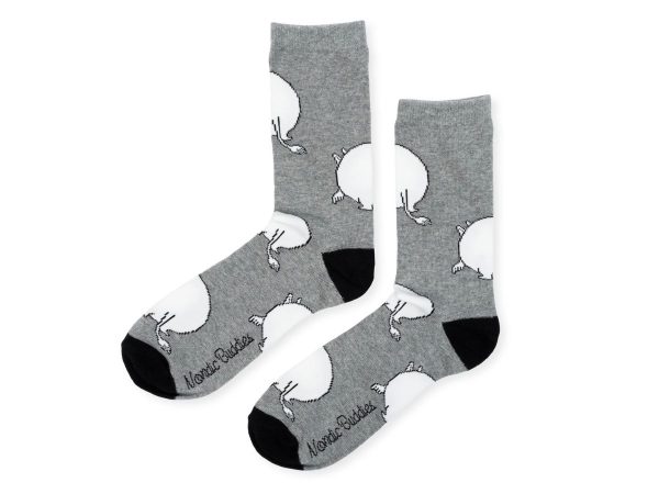 Múmínsokkar 40-45 Moomintroll Butt Grey