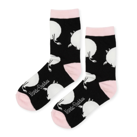 Múmínsokkar 36-42 Moomin Butt Black/L.Pink