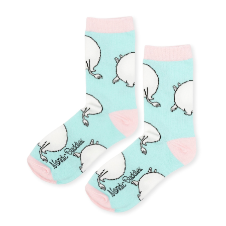 Múmínsokkar 36-42 Moomin Butt Turkís/L.Pink