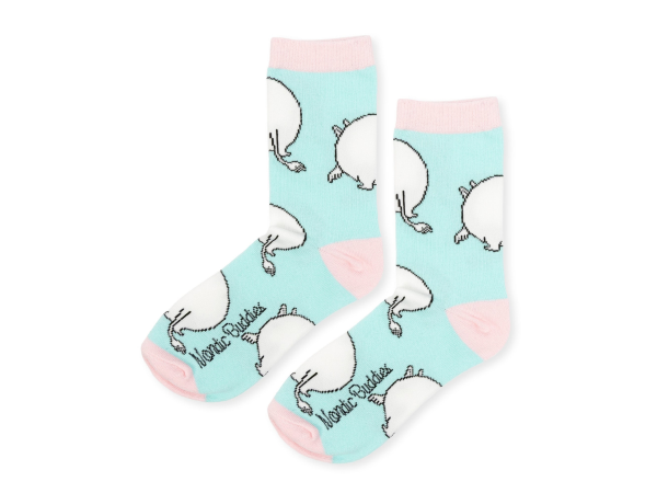 Múmínsokkar 36-42 Moomin Butt Turkís/L.Pink