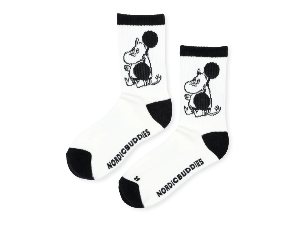 Múmínsokkar 36-42 Weightlifting White/Black
