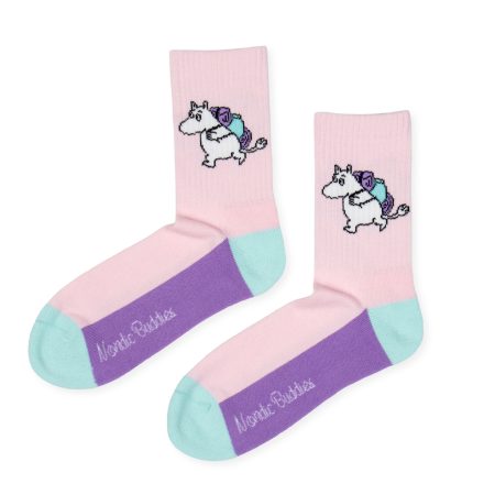 Múmínsokkar 36-42 Retro Múmínsnáði Pink/Purple