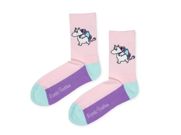 Múmínsokkar 36-42 Retro Múmínsnáði Pink/Purple