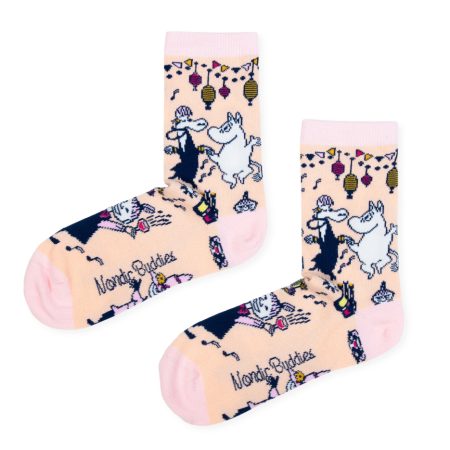 Nordicbuddies - Múmínsokkar 36-42 Party Light Peach