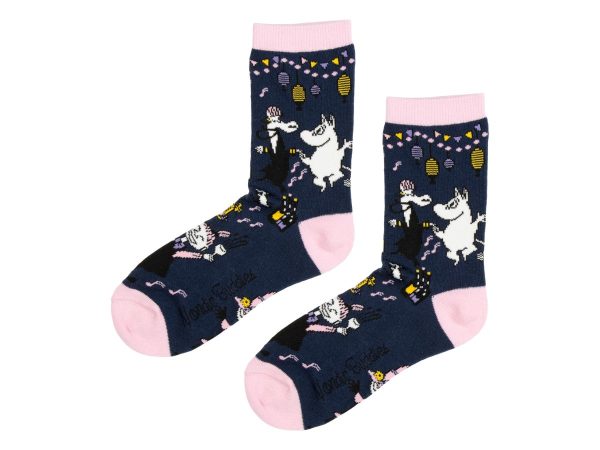 Múmínsokkar 36-42 Party Navy/Pink