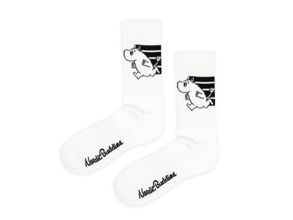Múmínsokkar 40-45 Moomin Active White/Black