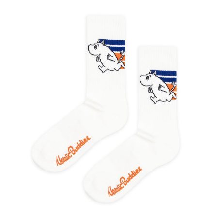 Múmínsokkar 40-45 Sport Moomintroll White/Black