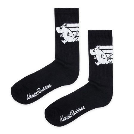 Múmínsokkar 40-45 Sport Moomintroll Black