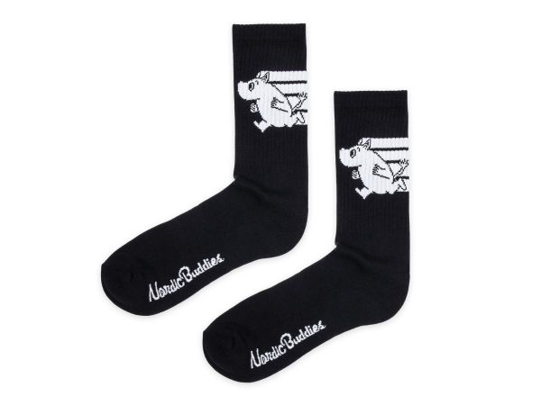 Múmínsokkar 40-45 Sport Moomintroll Black