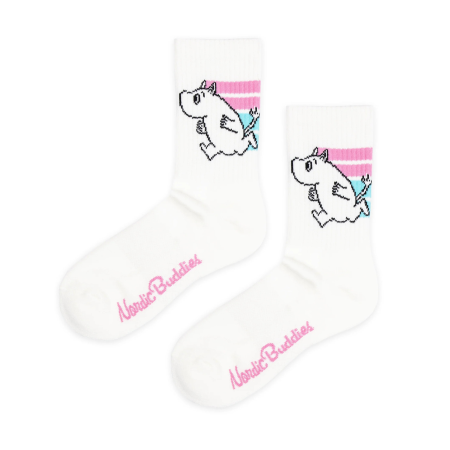 Múmínsokkar 36-42 Moomin Active White/Pink