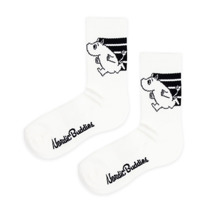 Múmínsokkar 36-42 Moomin Active White/Black