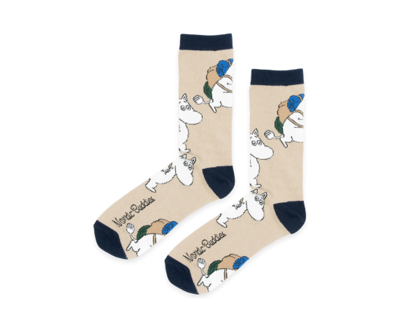 Múmínsokkar 40-45 Moomin Adventure L.Brown/Navy