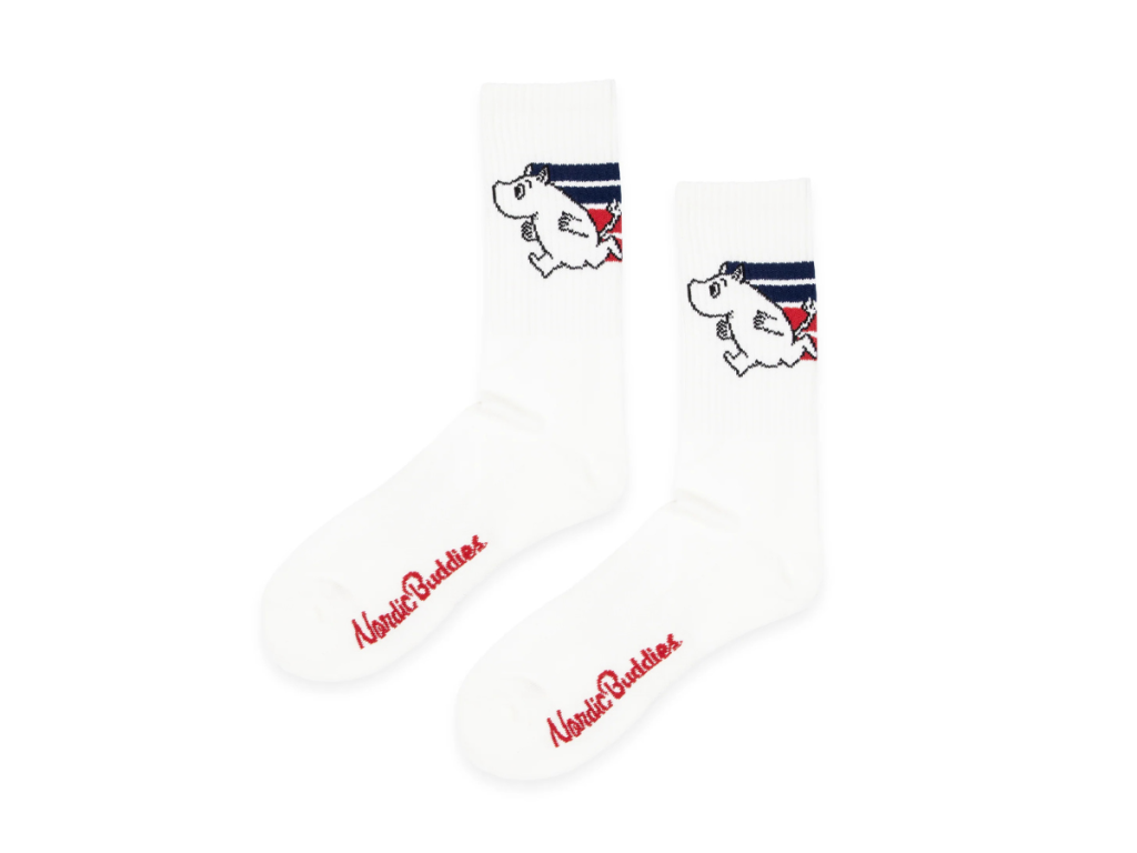 Múmínsokkar 40-45 Moomin Active White/Red