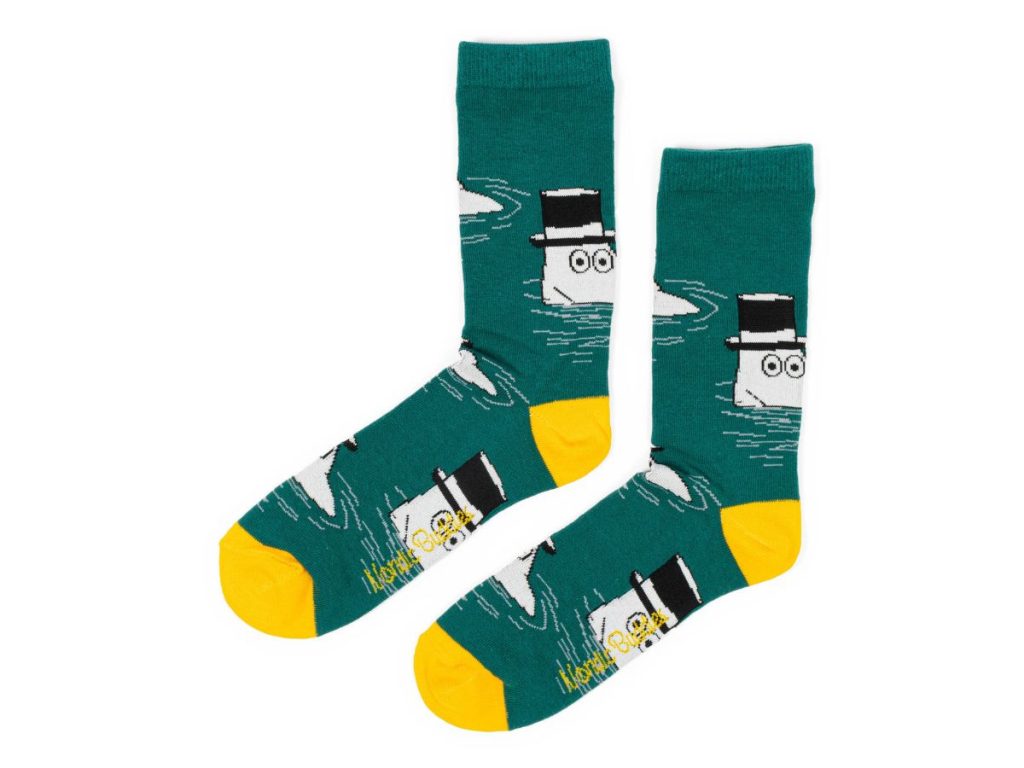 Múmínsokkar 40-45 Moominpabba Green/Yellow