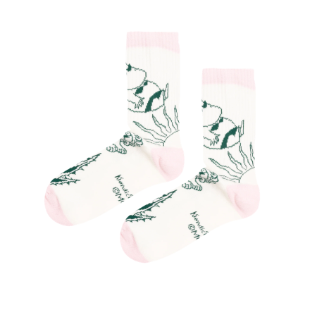 Moomin - Sokkar 36-42 Retro Snorkmaiden White/Pink