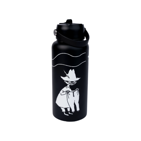 Moomin - Vatnsbrúsi m/Röri Stál Snufkin Black