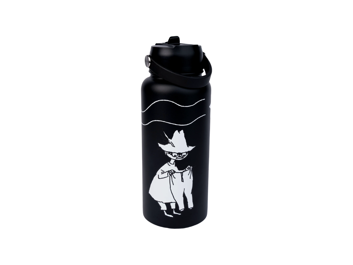 Moomin - Vatnsbrúsi m/Röri Stál Snufkin Black