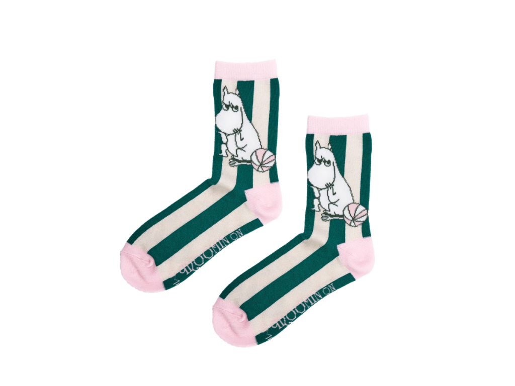 Moomin - Sokkar 36-42 Snorkmaiden Rendur Green/Pink
