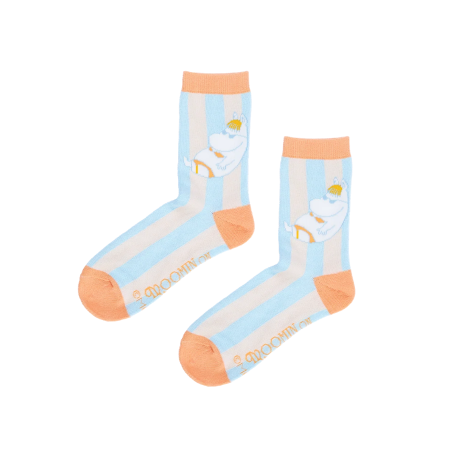 Moomin - Sokkar 36-42 Snorkmaiden Rendur Orange/L.Blue