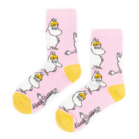 Múmínsokkar 36-42 Snorkstelpan Pink/Yellow