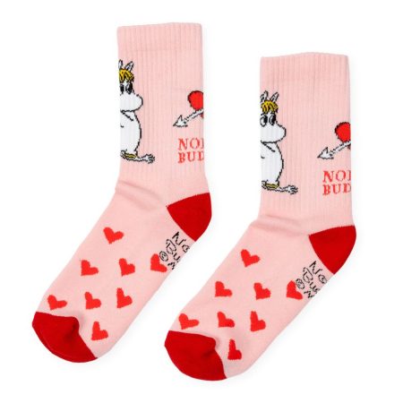 Múmínsokkar 36-42 Retro Snorkmaiden Love Pink/Red