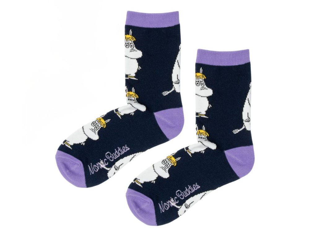 Múmínsokkar 36-42 Snorkmaiden Black/Purple