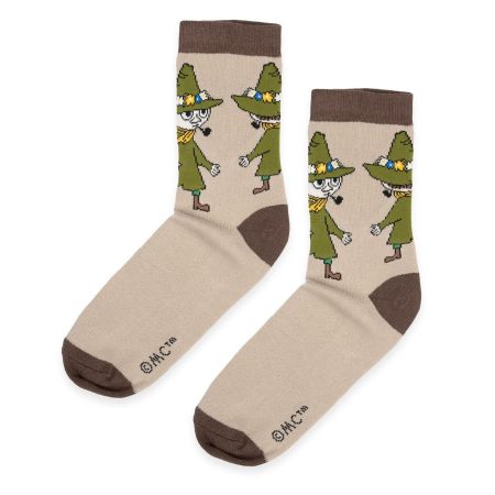 Múmínsokkar 36-42 Snufkin Brown