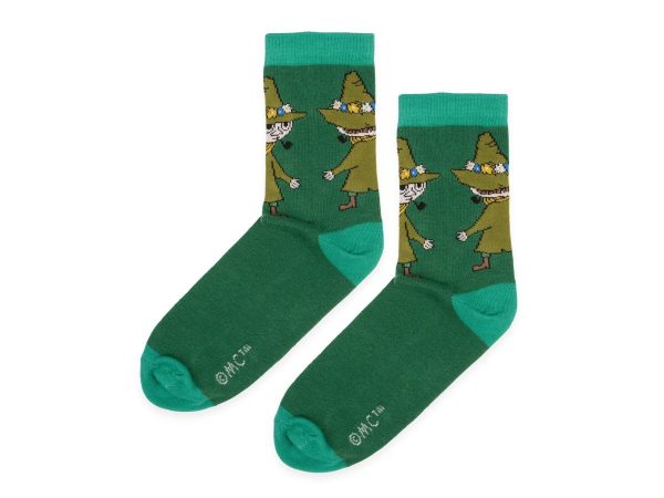 Múmínsokkar 36-42 Snufkin Green