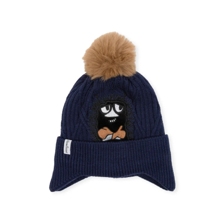Nordicbuddies - Barnahúfa Stinky Navy/Brown