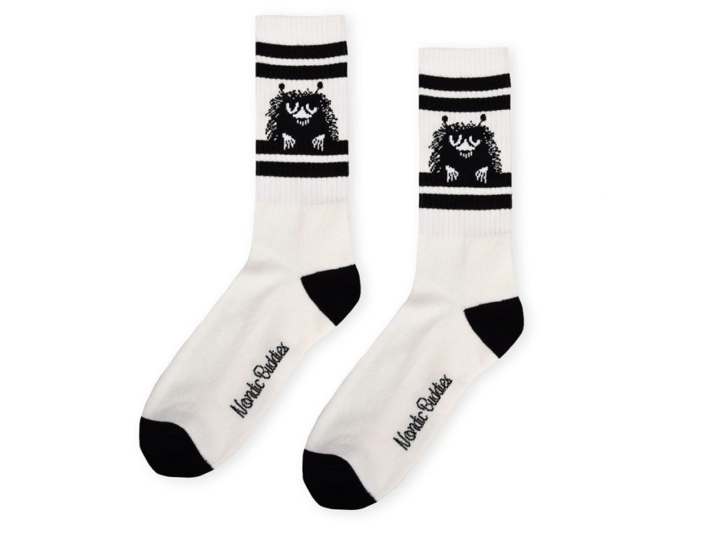 Múmínsokkar 40-45 Retro Pjakkur White/Black