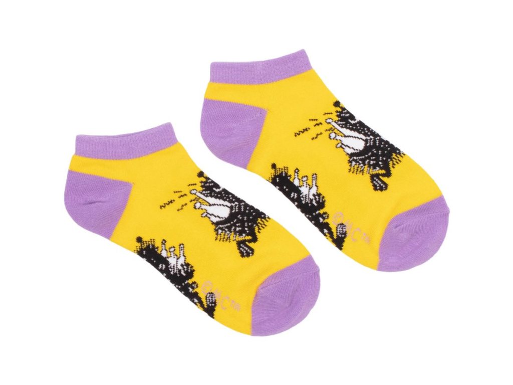 Ökklasokkar 36-42 Pjakkur Yellow/Purple
