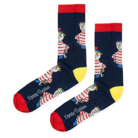 Múmínsokkar 40-45 Too-Ticky Navy/Red