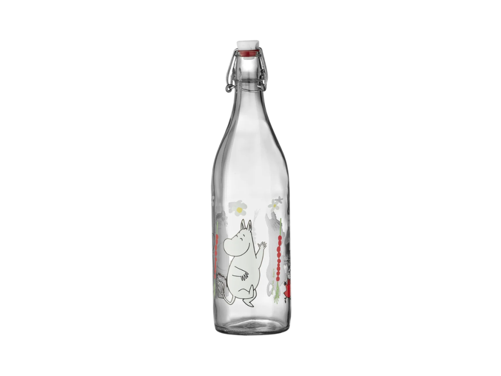 Moomin by Muurla - Glerflaska 1l Stawberries