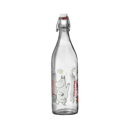 Moomin by Muurla - Glerflaska 1l Stawberries