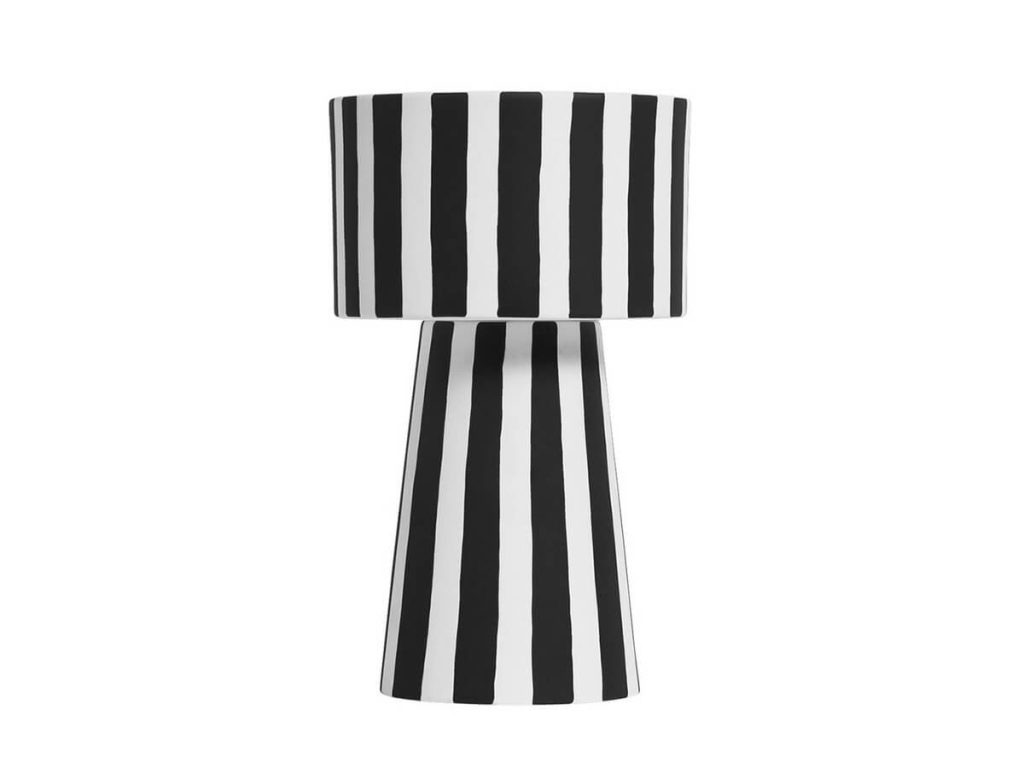 OYOY - Toppu Blómapottur Stór White/Black