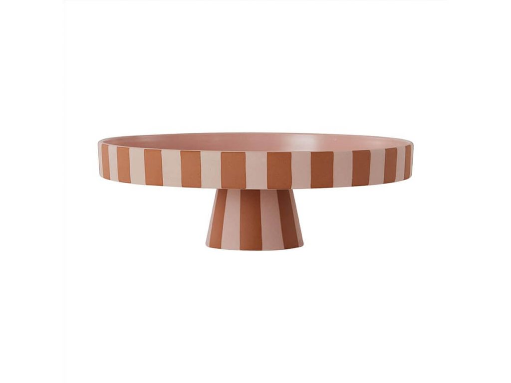 OYOY - Toppu Tertudiskur á/Fæti Stór Rose/Caramel