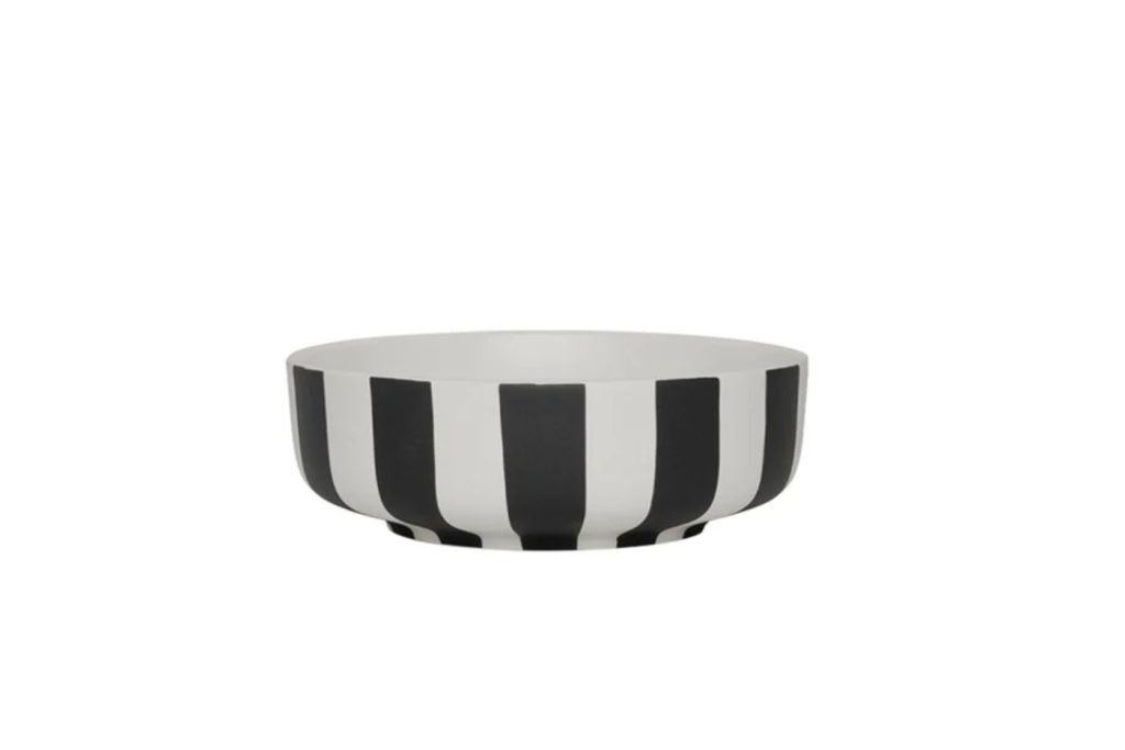 OYOY - Toppu Skál 13cm Black/White