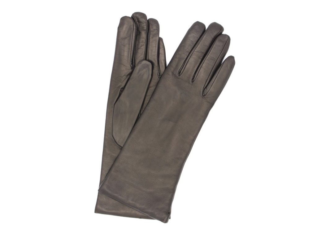 Sermoneta - Nappa Leðurhanskar Langir Black/Cashmere